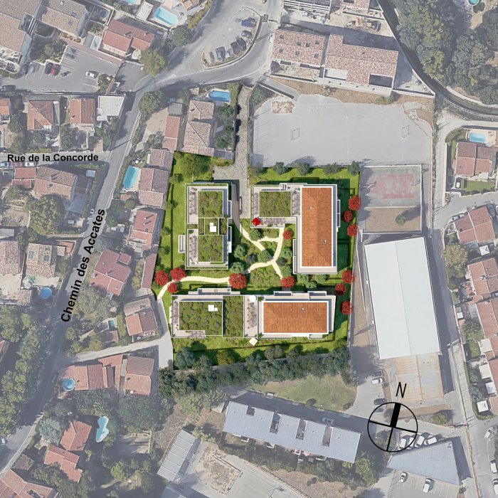 LES JARDINS DES ACCATES - PLAN de MASSE