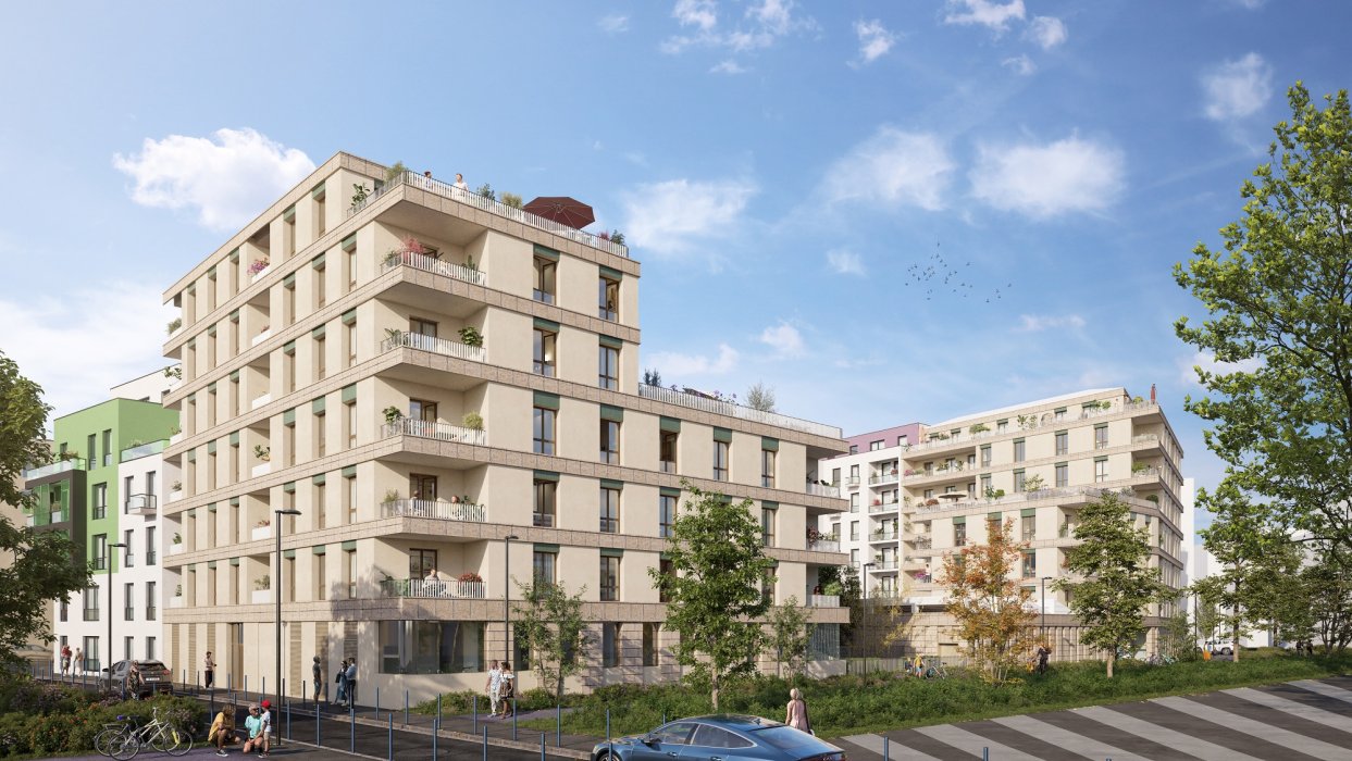 programme immobilier neuf à AUBERVILLIERS - PASSERELLE DU CHEMIN VERT VINCI Immobilier