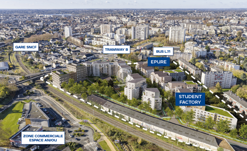 Student Factory Angers - Montaigne - Web - Perspective principale