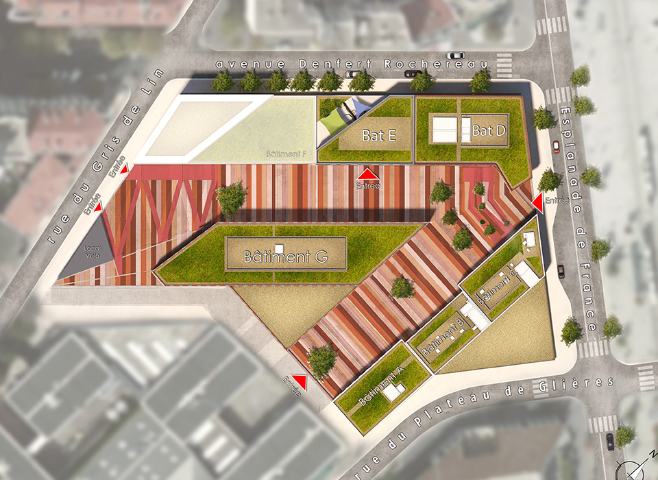 ONE PLAZA - BAT E - LOGT ACCESS - Web - Illustration